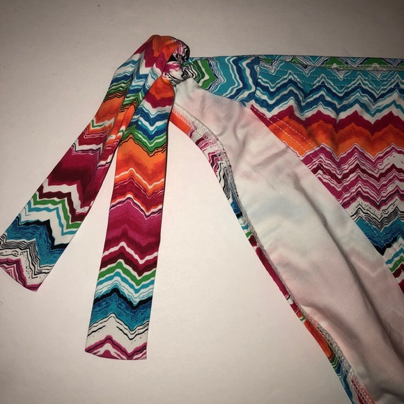 LA BLANCA ZigZag Side ties Bikini Bottom swimsuit swimwear multi-color  A62 - Picture 4 of 9